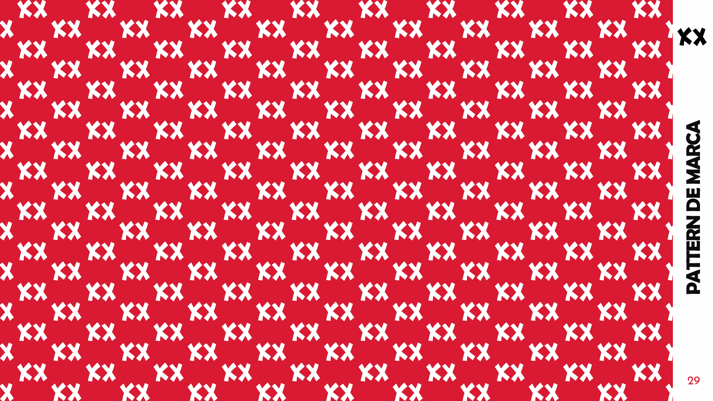Pattern de marca: página original del brand book Big Boom