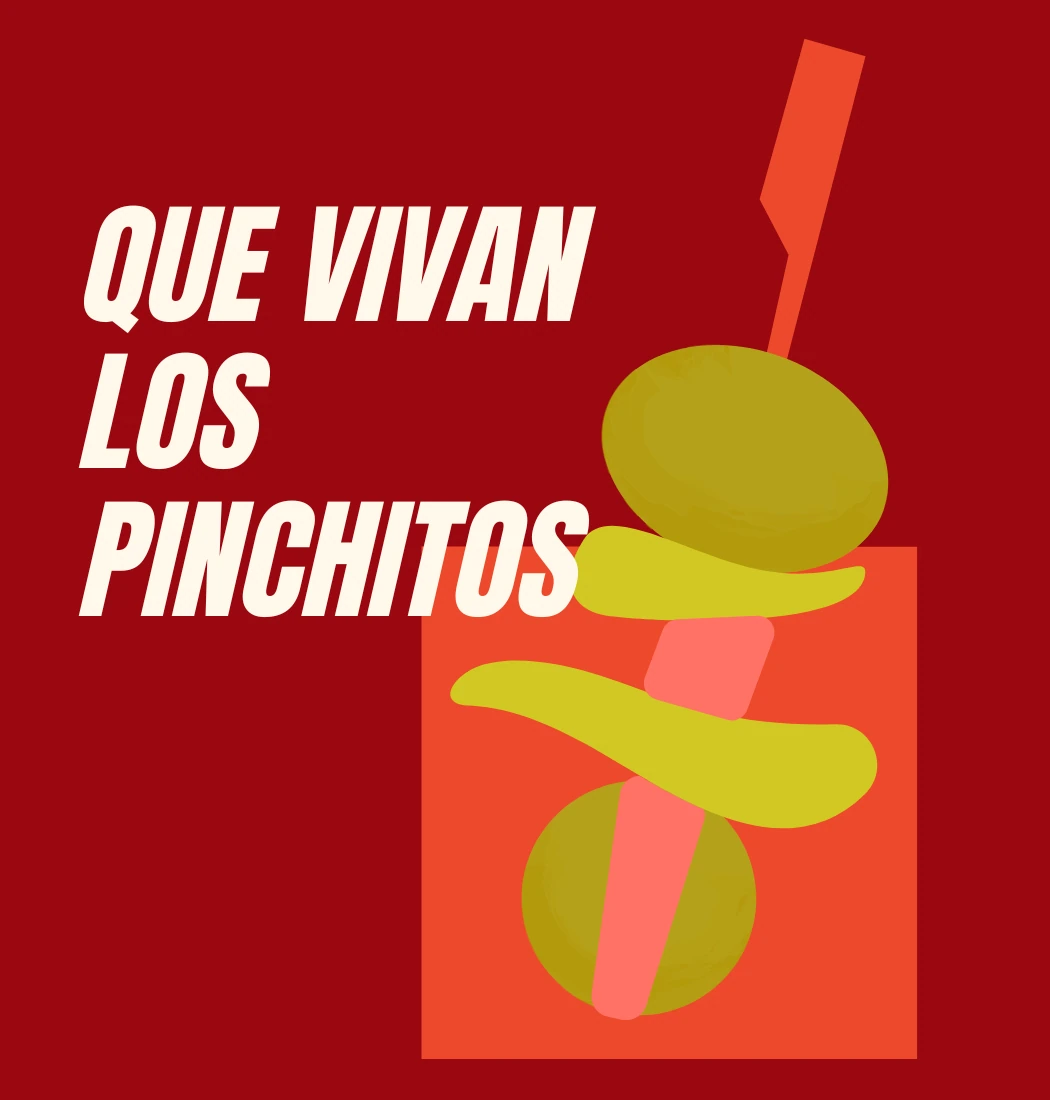 Gráfica roja Que vivan los pinchitos