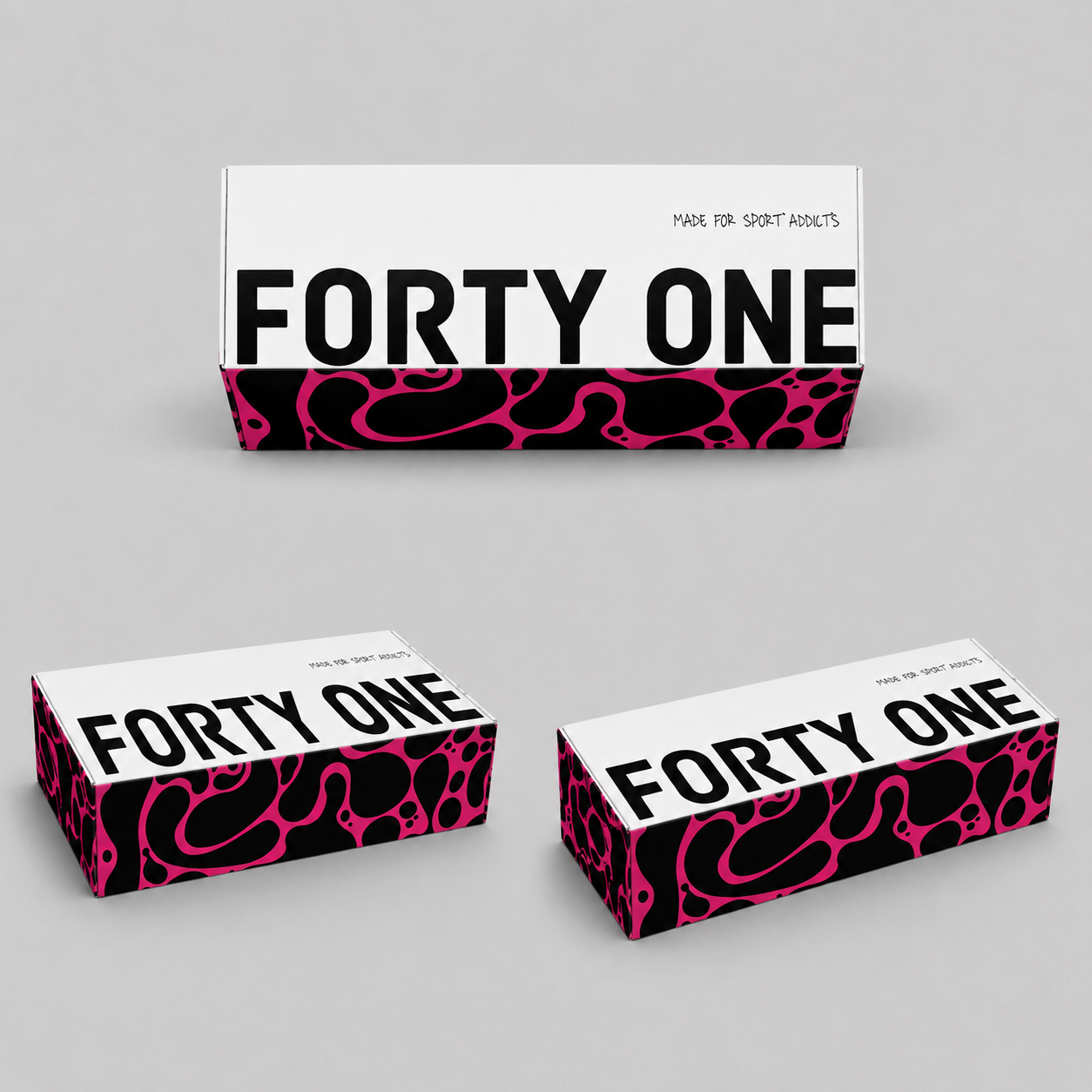 Identidad Forty One aplicada al packaging