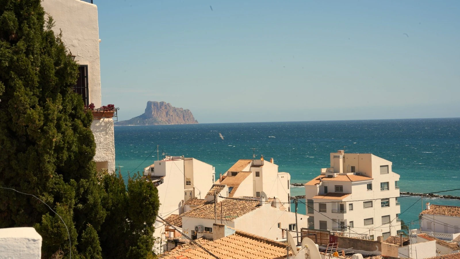 Vista de la costa de Altea desde sus calles